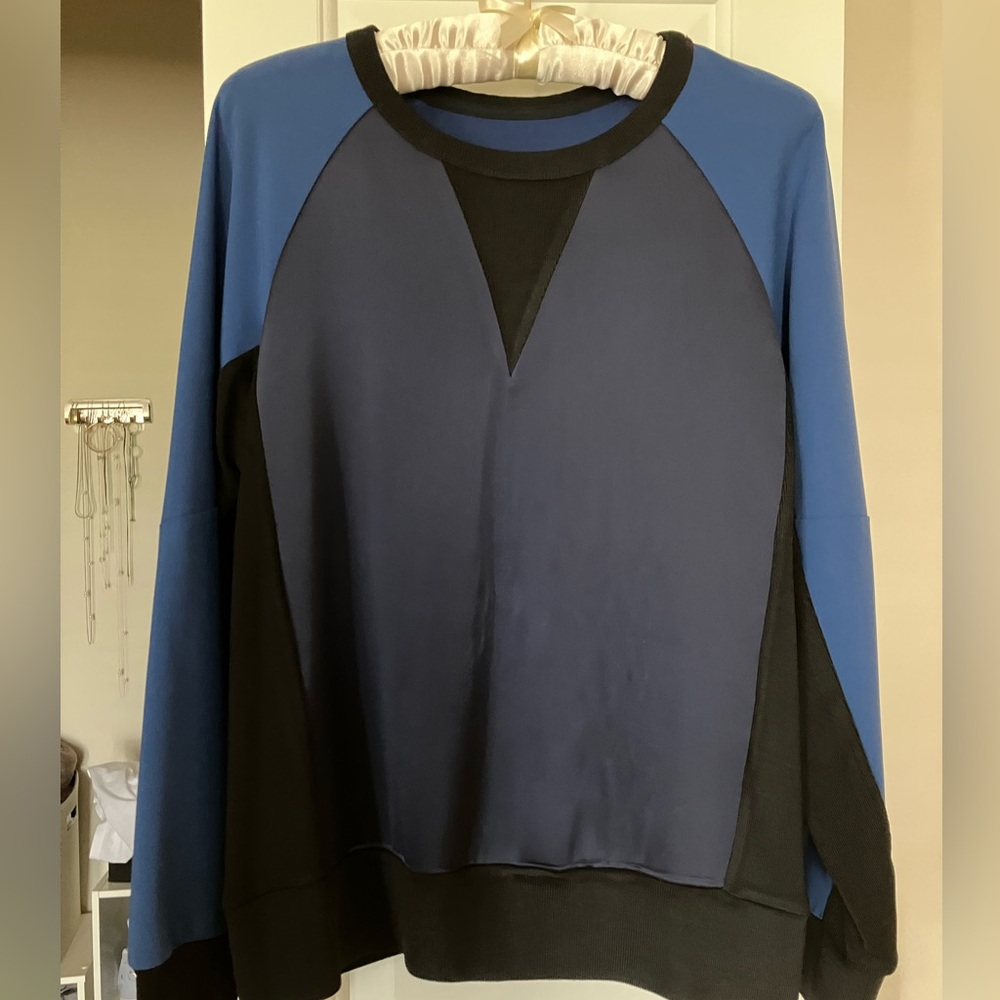 SOLD Rag&Bone silk and mixed media sweater